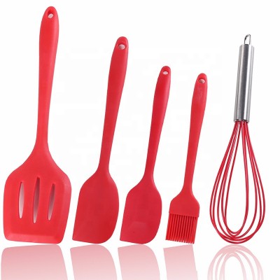 Silicone Kitchen Cooking Utensils Set for Cooking Baking, Rubber Spatulas Cookware Bakeware Set Heat Resistant Non-Stick