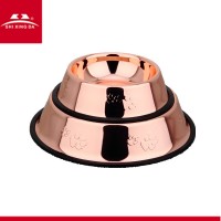 Hot selling dog printed stainless steel pet bowl with high quality/stainless steel dog bowl