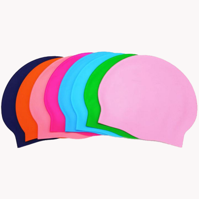 Custom cartoon printing silicone swim cap hat