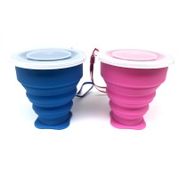 Silicone Custom Collapsible Foldable Travel Baby Drinking Cup