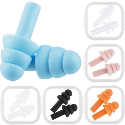 high quality silicone swimming earplug with case