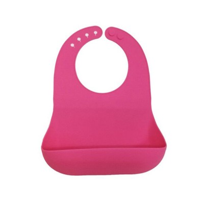 Amazon best selling waterproof silicone baby bib with food pocket