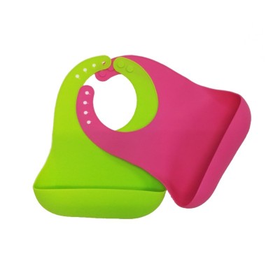 Amazon best selling feeding baby bib waterproof with big pocket catcher